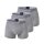 JOOP! mens 3 pack boxer shorts - Fine Cotton Stretch, economy pack, plain, logo