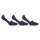 FILA Unisex Socks Invisible GHOST, 3 pairs - Sneaker Socks, Silicone Grip, uni