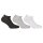 FILA Invisible Sneakers Socken Unisex, 3 Paar - Kurzsocken, Logobund, uni, 35-46