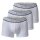 BIKKEMBERGS mens shorts, pack of 3 - TRIPACK TRUNK, Stretch Cotton, Logo, uni