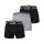 Diadora Herren Boxer Shorts, 3er Pack - Boxers, Logo, Cotton Stretch, einfarbig
